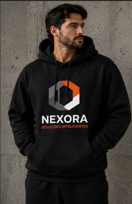 Moletom preto personalizado