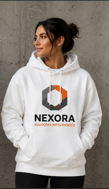 Moletom branco personalizado